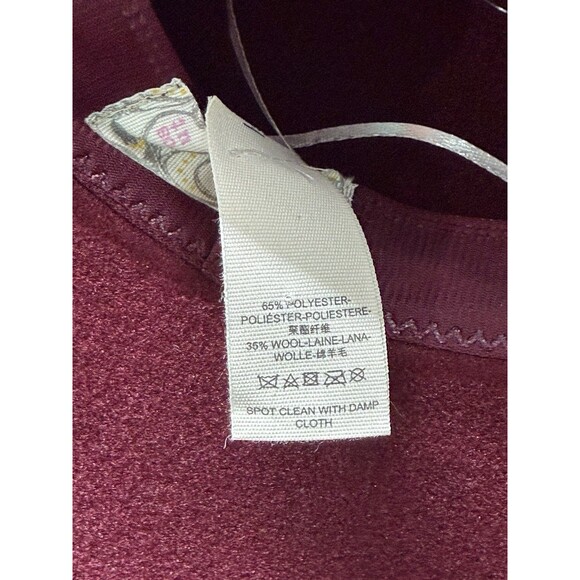 Free People Hat Burgundy Clean Slate Felt Western Alabaster Classic One Size New main image 8